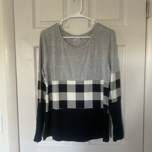 247 Gray Casual Top